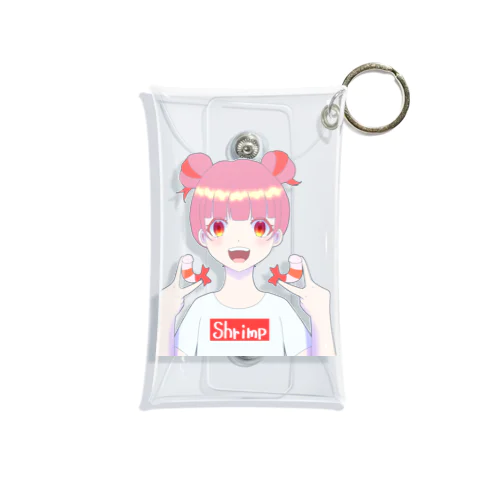 某ブランドから怒られそうなTシャツを着た女の子 Mini Clear Multipurpose Case