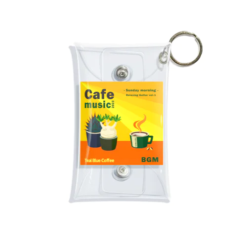 Cafe music2023 -Sunday morning- Mini Clear Multipurpose Case