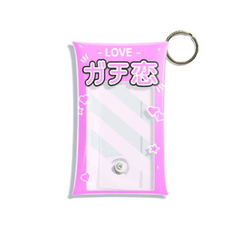 『LOVE - ガチ恋』推しチェキケース【ピンク】 Mini Clear Multipurpose Case