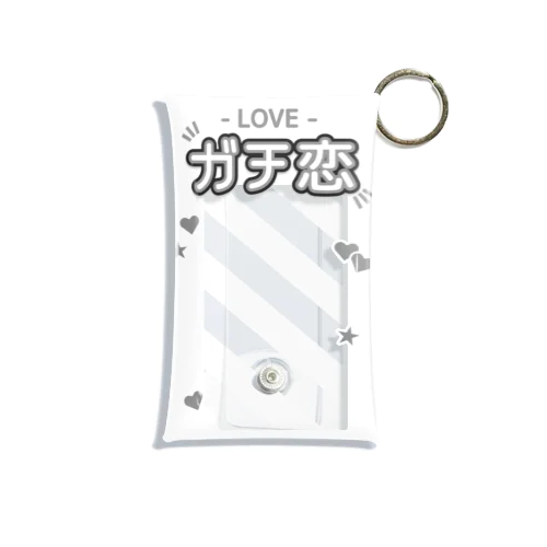 『LOVE - ガチ恋』推しチェキケース【白】 Mini Clear Multipurpose Case