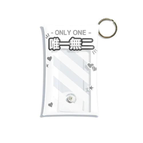 『ONLY ONE - 唯一無二』推しチェキケース【白】 Mini Clear Multipurpose Case