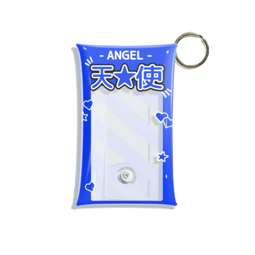 『ANGEL - 天使』推しチェキケース【青】 Mini Clear Multipurpose Case