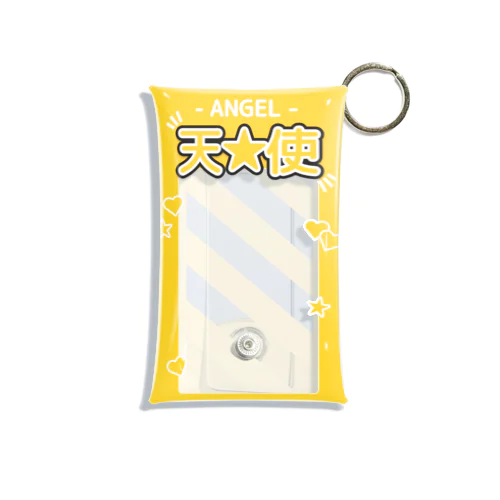 『ANGEL - 天使』推しチェキケース【黄】 Mini Clear Multipurpose Case