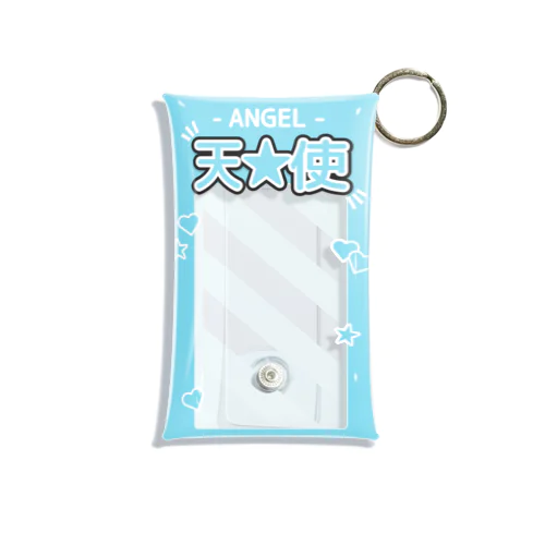 『ANGEL - 天使』推しチェキケース【水色】 Mini Clear Multipurpose Case