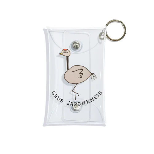 『Grus Japonensis』＝タンチョウヅル Mini Clear Multipurpose Case