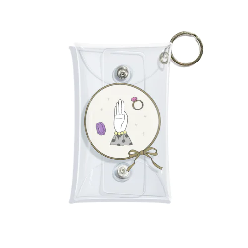 hand motif Mini Clear Multipurpose Case