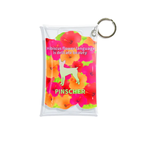 ピンシャー　hibiscus　花言葉　onehappiness Mini Clear Multipurpose Case