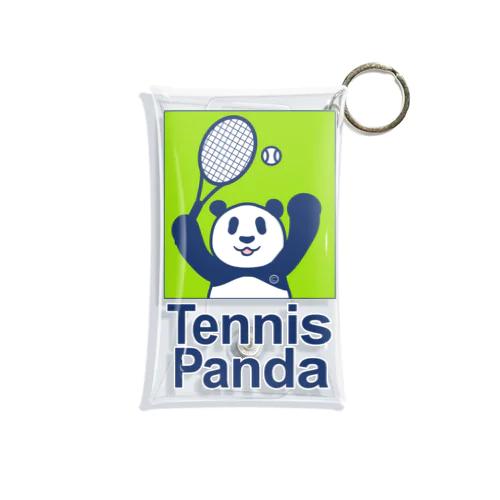 パンダ・テニス・TENNIS・アイテム・デザイン・ラケット・ガット・イラスト・スポーツ・Tシャツ・サーブ・かっこいい・かわいい・選手・画像・ボール・王子・絵・オリジナル（C） Mini Clear Multipurpose Case
