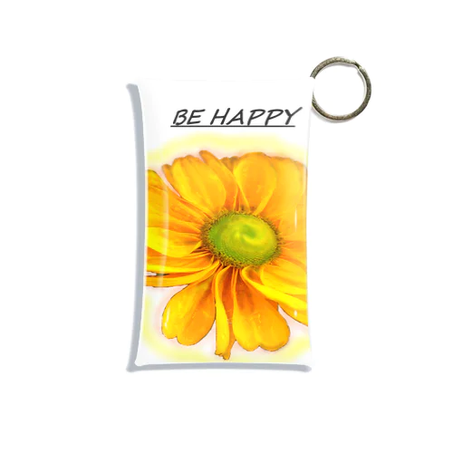 BE  HAPPY Mini Clear Multipurpose Case