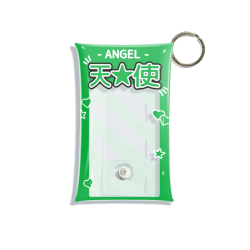 『ANGEL - 天使』推しチェキケース【緑】 Mini Clear Multipurpose Case