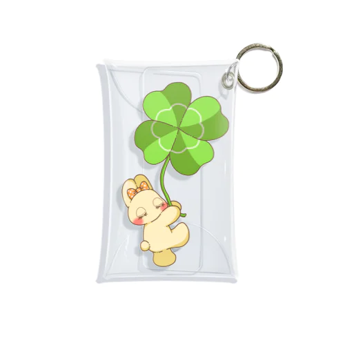 幸せねむるうさぎ Mini Clear Multipurpose Case