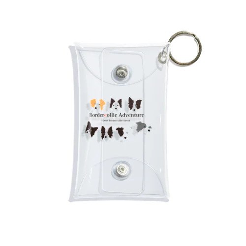 7 Border Collies-1 Mini Clear Multipurpose Case