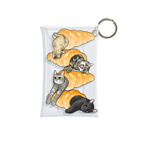 ねこパン/コロネ#3 Mini Clear Multipurpose Case