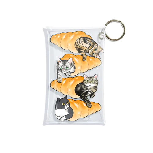 ねこパン/コロネ#4 Mini Clear Multipurpose Case