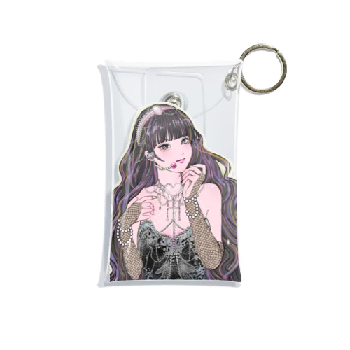 アイドルちゃん(黒) Mini Clear Multipurpose Case