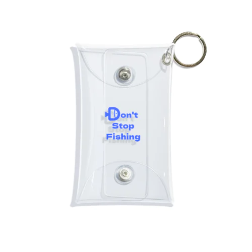 Don't Stop Fishing(釣りをやめるな！) Mini Clear Multipurpose Case