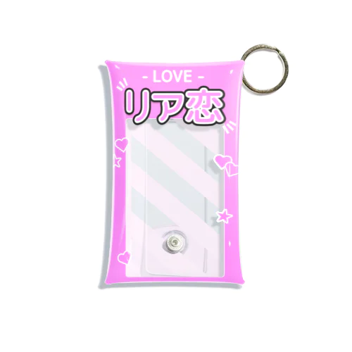 『LOVE - リア恋』推しチェキケース【ピンク】 Mini Clear Multipurpose Case