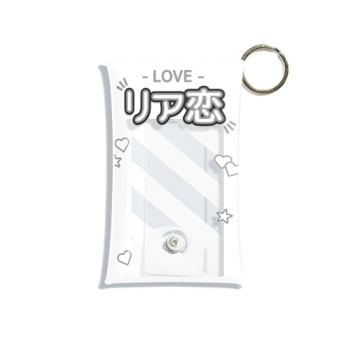 『LOVE - リア恋』推しチェキケース【白】 ミニクリアマルチケース