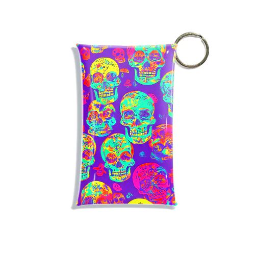 skull wallpaper Mini Clear Multipurpose Case