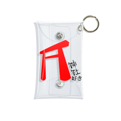 神社好き Mini Clear Multipurpose Case