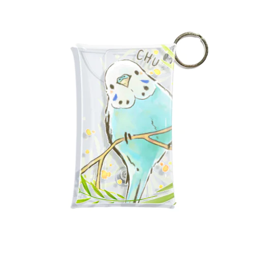 summer garden -水色インコさん- Mini Clear Multipurpose Case