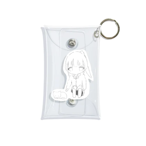 ねこと女子高生 Mini Clear Multipurpose Case