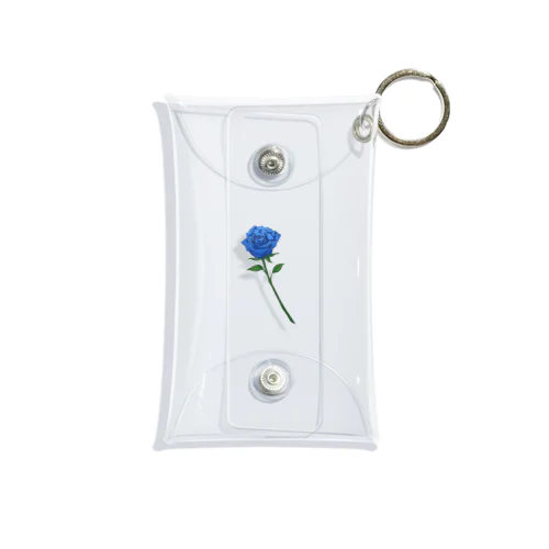 BlueRose (illustration by snowcat) Mini Clear Multipurpose Case