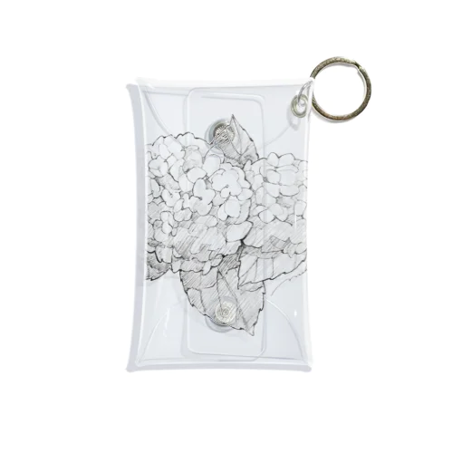 スケッチ〈紫陽花〉 Mini Clear Multipurpose Case