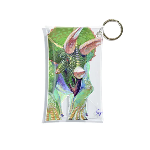 Triceratops Mini Clear Multipurpose Case