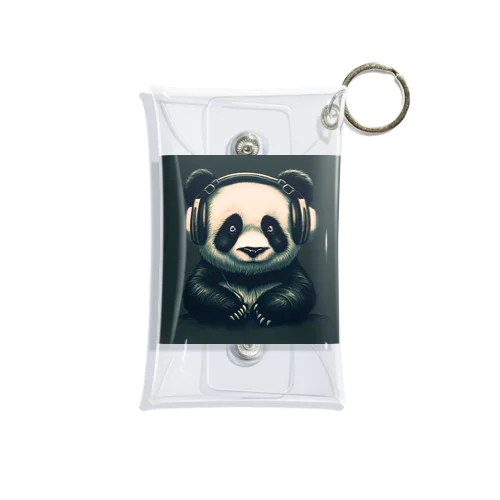 Headphones & Pandas（ヘッドホン & パンダ） Mini Clear Multipurpose Case