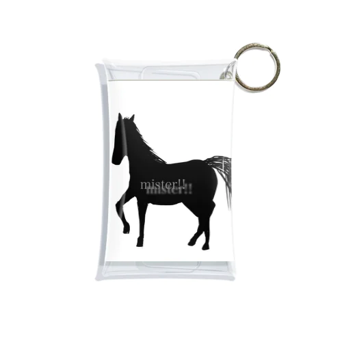  silhouette horse Mini Clear Multipurpose Case