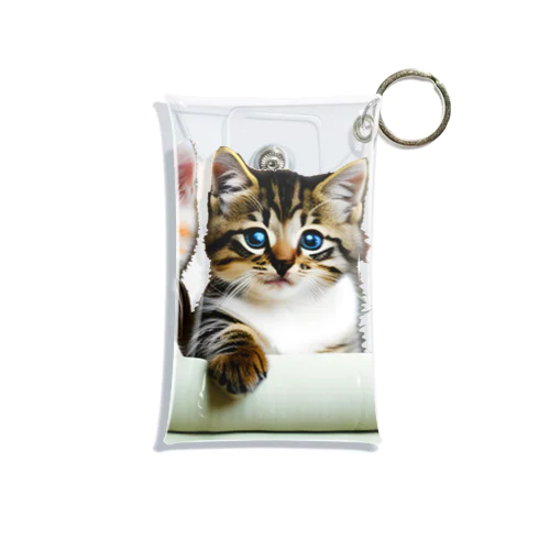 子猫の微笑み、心のオアシス Mini Clear Multipurpose Case