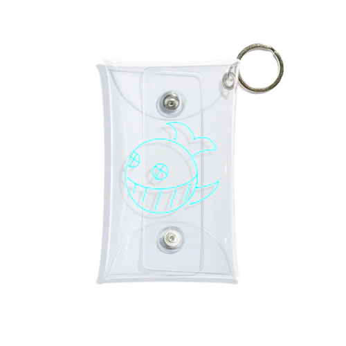 みずいろくんくじら Mini Clear Multipurpose Case