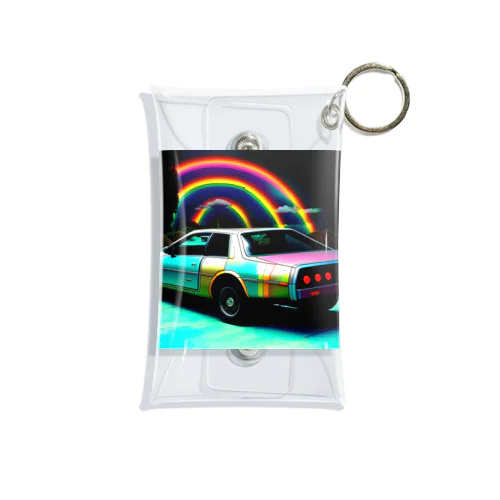 虹色の車 Mini Clear Multipurpose Case