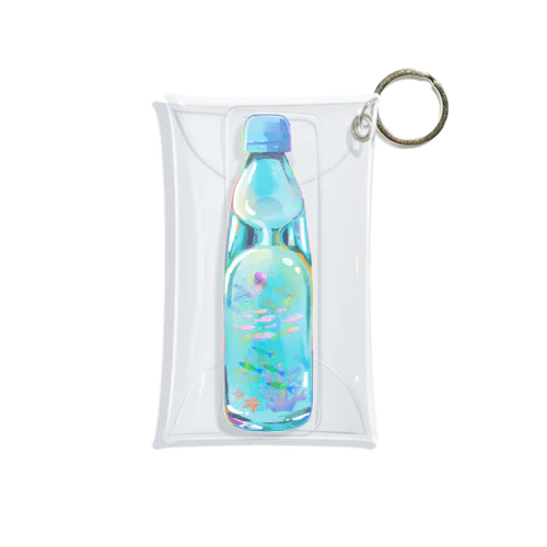 ラムネ瓶の小さな海 Mini Clear Multipurpose Case