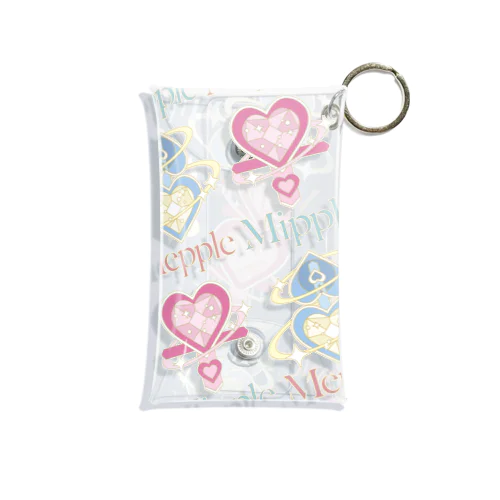 ミニクリアマルチケース ふたりはプリキュアモチーフ総柄 Mini Clear Multipurpose Case