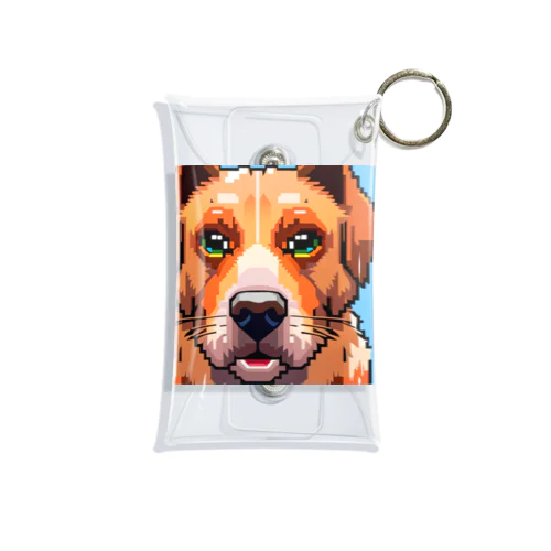 ドット絵の犬 Mini Clear Multipurpose Case