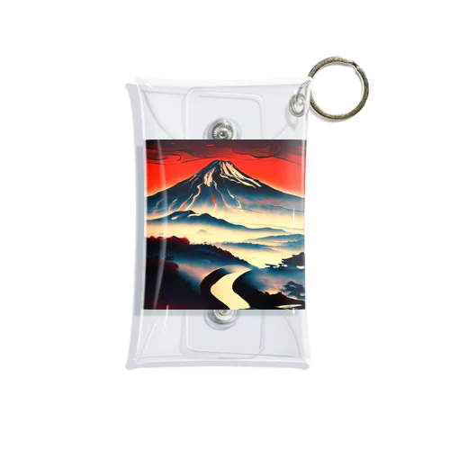 夕空の富士山 Mini Clear Multipurpose Case