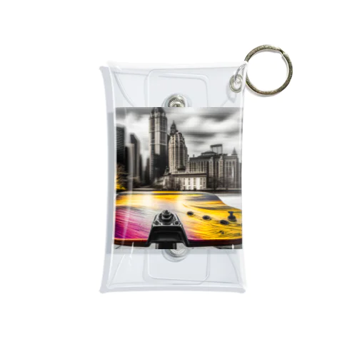 city on the skateboad Mini Clear Multipurpose Case
