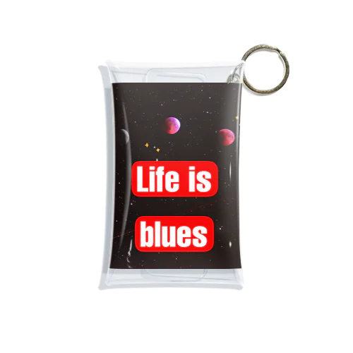 Life is blues Mini Clear Multipurpose Case