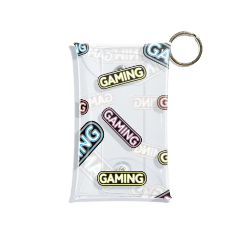 両面プリント GAMING ゲーミングTシャツ赤 Mini Clear Multipurpose Case