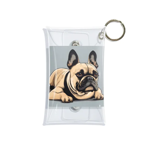 french bulldog Mini Clear Multipurpose Case