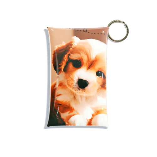 可愛い子犬 Mini Clear Multipurpose Case