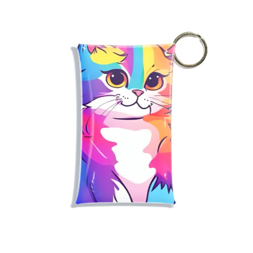 An LGBTQ cat Mini Clear Multipurpose Case