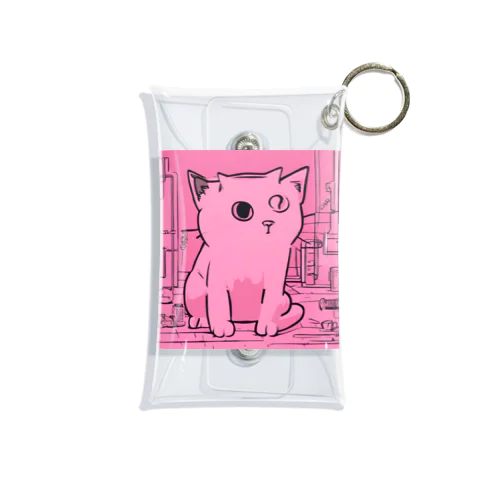 ピンクキャット Mini Clear Multipurpose Case