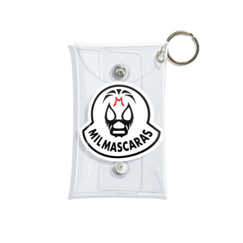 MIL MASCARAS-ミル・マスカラス ワッペン型ロゴ Mini Clear Multipurpose Case