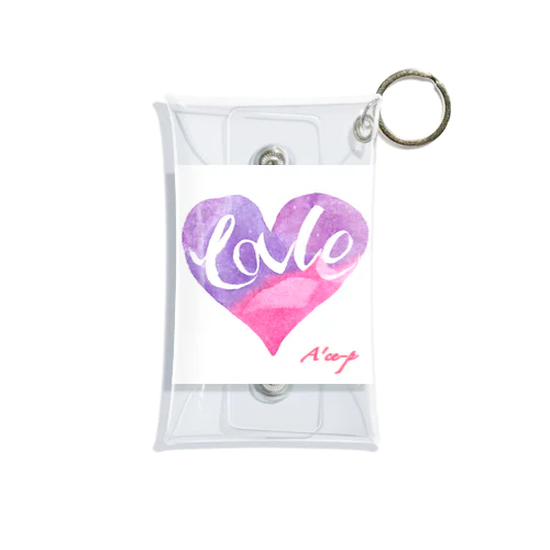 ふんわりLove Mini Clear Multipurpose Case