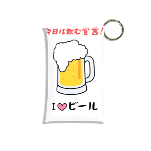 I♡ビール Mini Clear Multipurpose Case