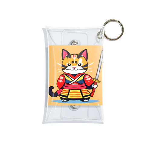 戦国武将猫 Mini Clear Multipurpose Case