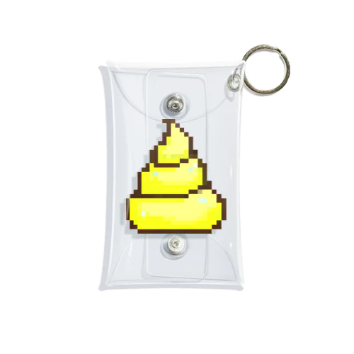 うんち（イエロー）| Poop (Yellow) Mini Clear Multipurpose Case